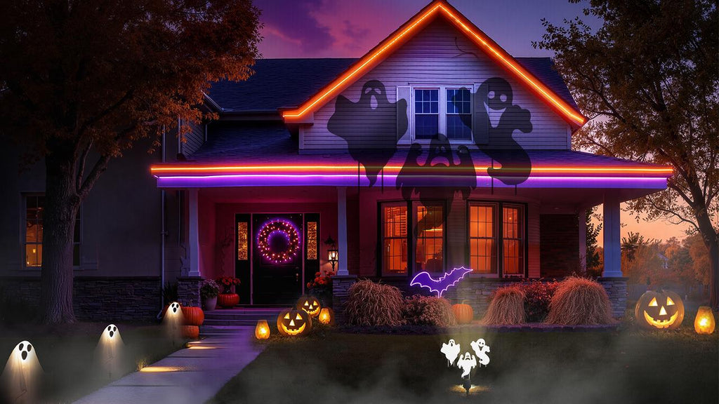 The Smarter Way to Do Outdoor Halloween Lights: Permanent Brass Fixtures with Seasonal Flair