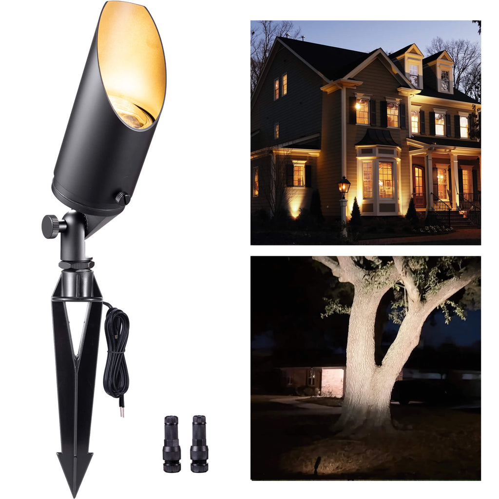 Gardenreet Stretchable Solid Brass Landscape Spotlight - Bronze/Black (2102)