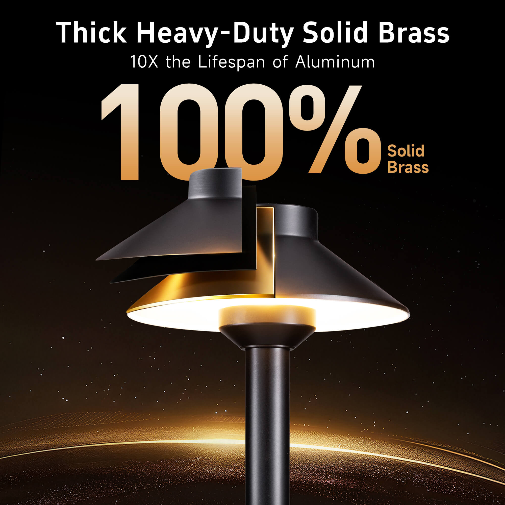 Brass Path Light | Classic Hat – Gardenreet