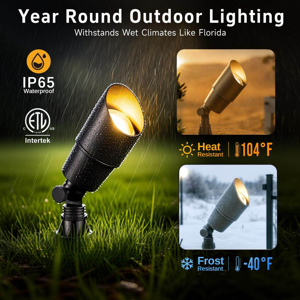 Gardenreet Small Solid Brass Landscape Spotlight - Bronze/Black/Copper (2101)