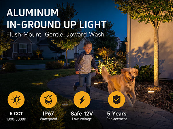 Gardenreet Low Voltage 12V LED In-ground Well Lights (Grated Top 9202) - Hero Mobile 1