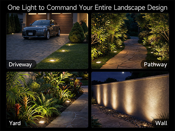 Gardenreet Low Voltage 12V LED In-ground Well Lights (Grated Top 9202) - Application Mobile 1