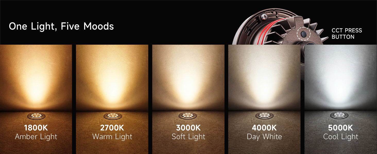 Gardenreet Low Voltage 12V LED In-ground Well Lights (Grated Top 9202) - Features Desktop 2