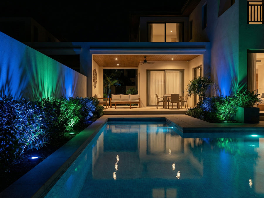 Gardenreet RGBCW Aluminum Well Light - Lamp Ready 12V Smart Low Voltage LED 2700K-6500K with App & Remote Control (Open Top 9207) - Application Mobile 4