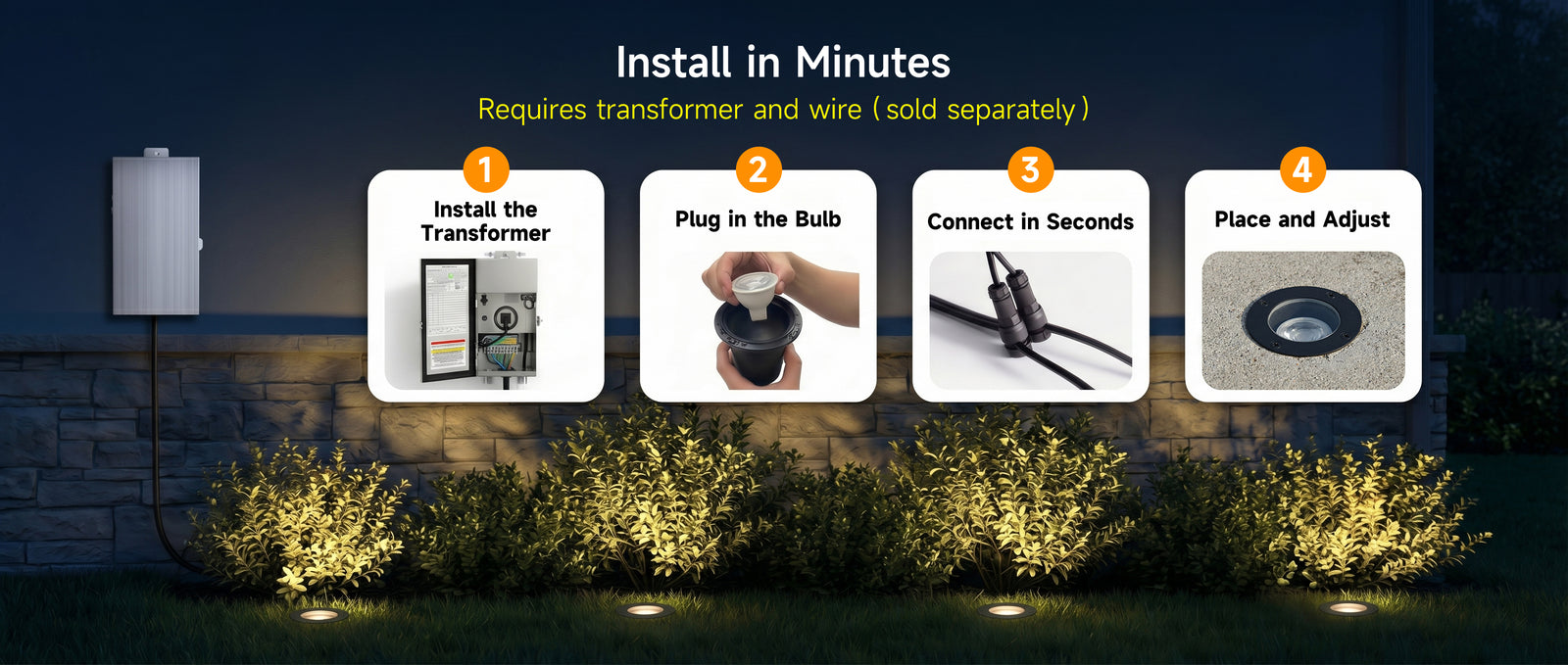 Gardenreet RGBCW Aluminum Well Light - Lamp Ready 12V Smart Low Voltage LED 2700K-6500K with App & Remote Control (Open Top 9207) - Package Install QA Desktop 1