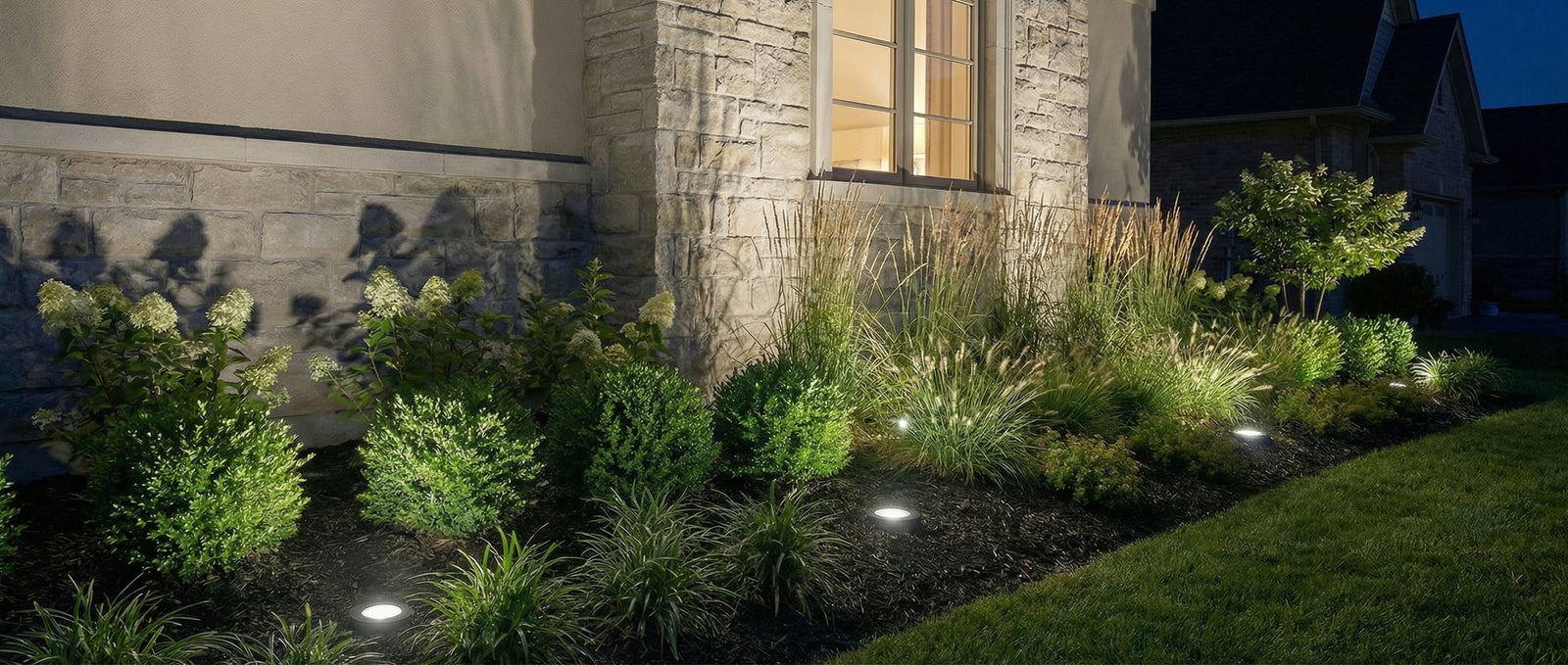 Gardenreet RGBCW Aluminum Well Light - Lamp Ready 12V Smart Low Voltage LED 2700K-6500K with App & Remote Control (Open Top 9207) - Application Desktop 2