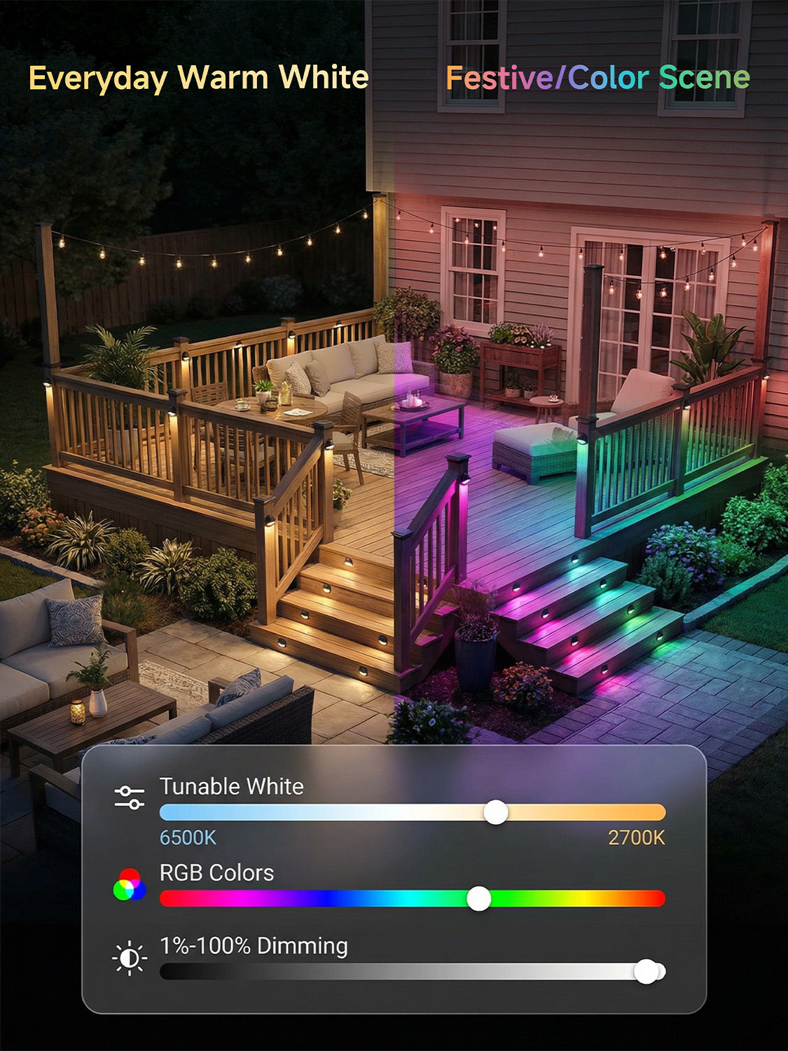 Buy INDARUN Low Voltage Led Deck Lights, 10pcs Recessed RGB Landscape Buy INDARUN Low Voltage Led Deck Lights, 10pcs Recessed RGB Landscape