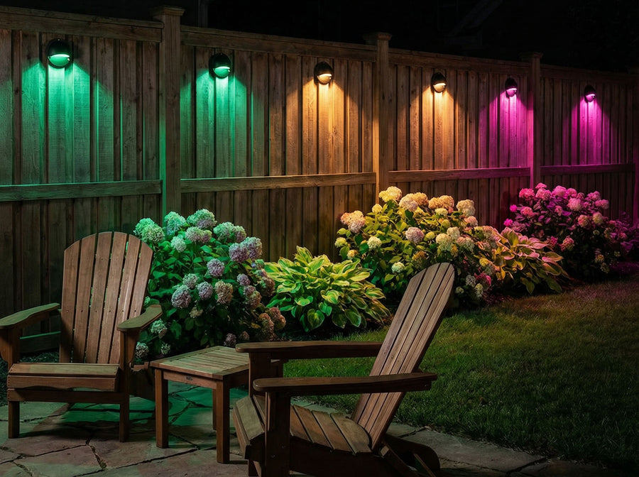 Gardenreet RGBCW Aluminum Deck Light - Lamp Ready 12V Smart Low Voltage LED 2700K-6500K with App & Remote Control (9304) - Application Mobile 4