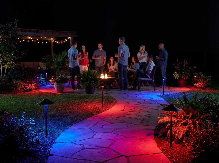 Gardenreet RGBCW Aluminum Path Light - Lamp Ready 12V Smart Low Voltage LED 2700K-6500K with App & Remote Control (9407) - Application Mobile 4