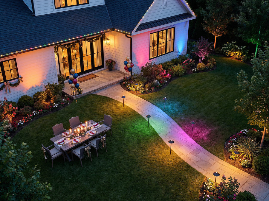 Gardenreet Smart RGBCW G4 LED Bulbs 2 Pack, 3W 270lm Warm White & RGB Color Changing, Landscape Light Bulbs - Application Mobile 3
