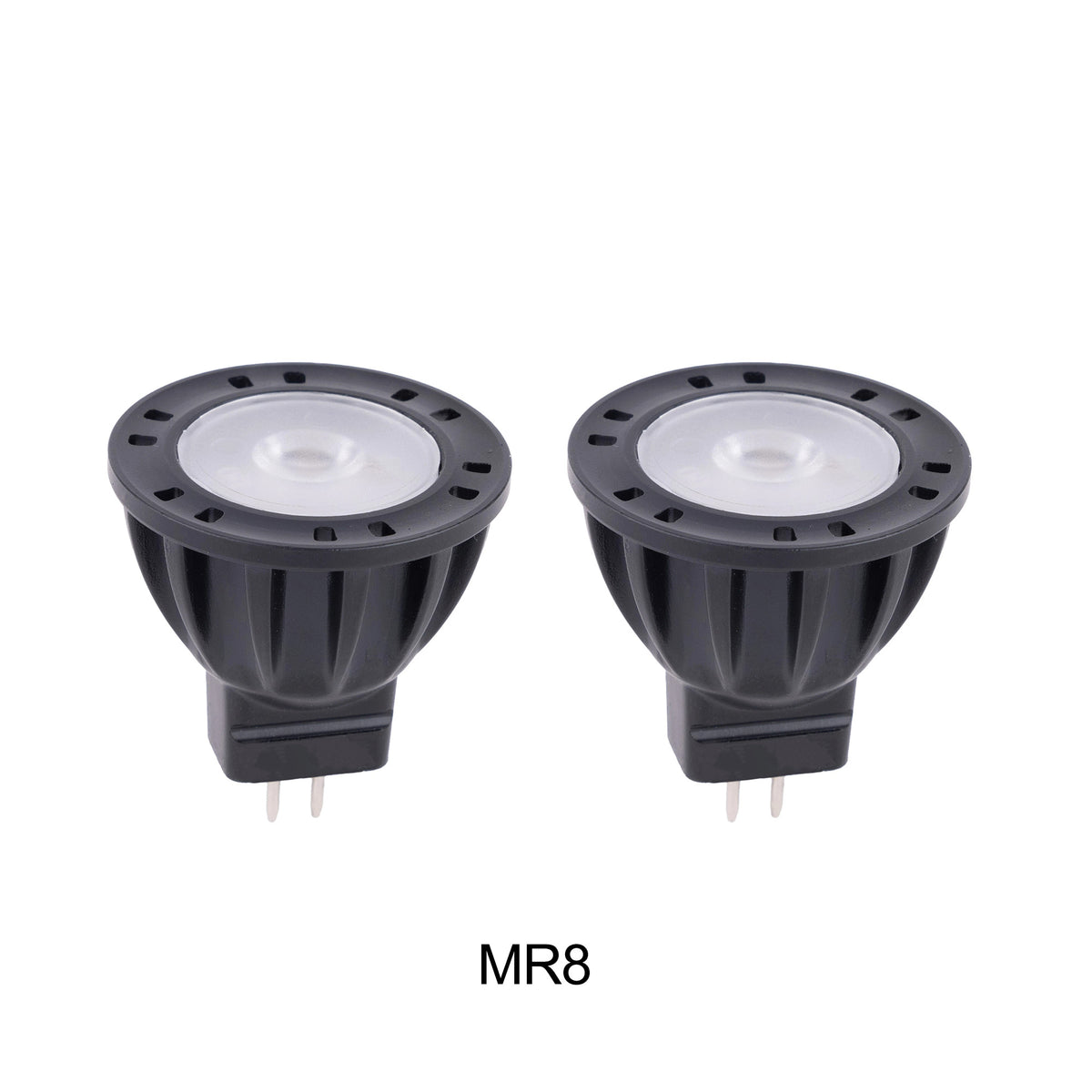 Gardenreet 2.5W 2700K MR8 LED Bulb, AC/DC 12V Low Voltage, GU5.3 Bi-Pin Base, 180 Lumens 20W Halogen Equivalent, 60 Degree Spot night light bulb for Outdoor Sop