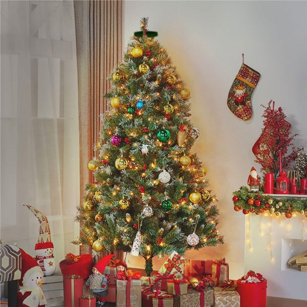 Christmas Tree Lights, 448 LED Waterfall Tree Topper Lights with Remote & 8 Lighting Modes, 8.2FT X 16 Lines Christmas Light for Indoor Outdoor Yard Party Xmas Decoration (Warm White) 1 Pack