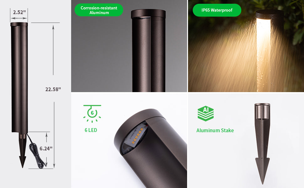 aluminum path light