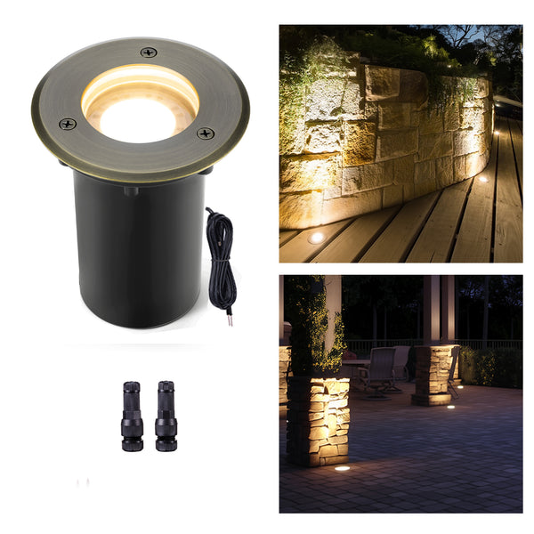Brass In-Ground Well Light | Slim Diameter – Gardenreet