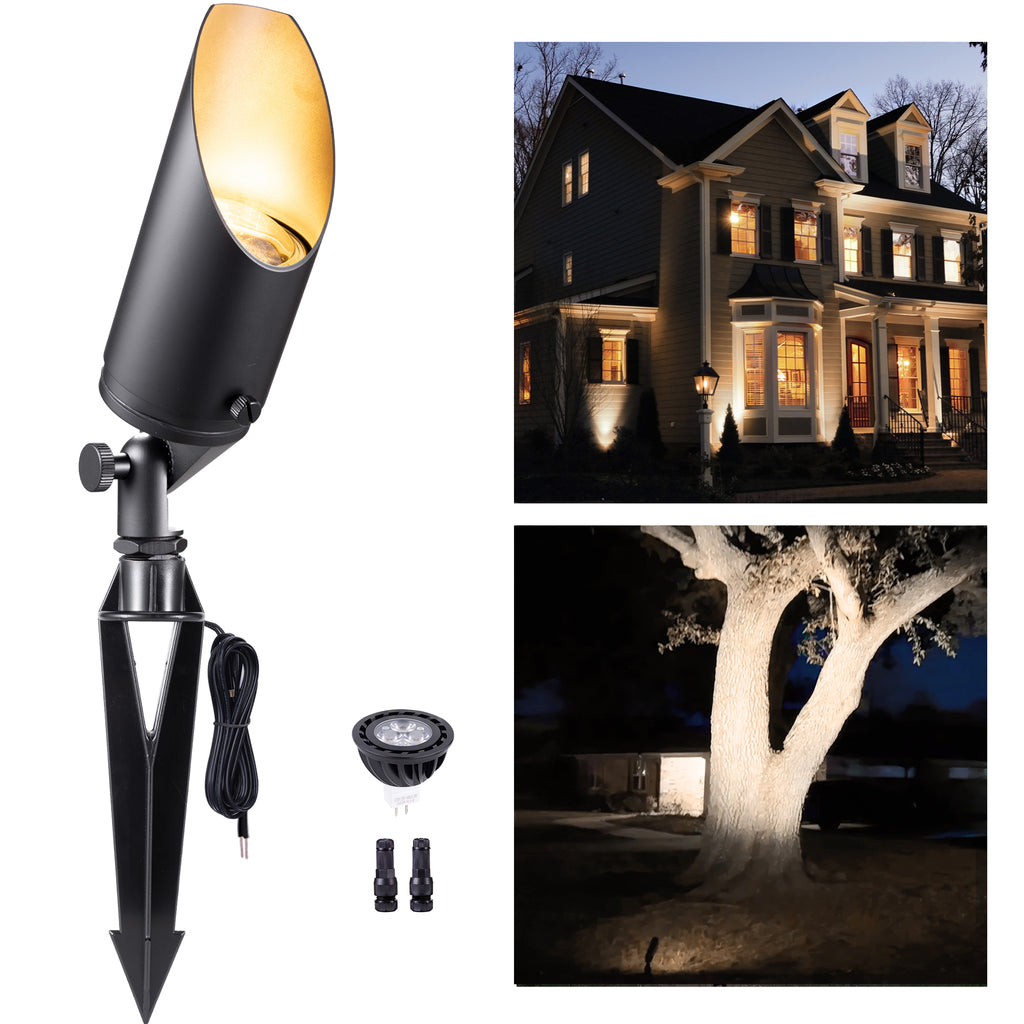 Gardenreet Stretchable Solid Brass Landscape Spotlight - Bronze/Black (2102)