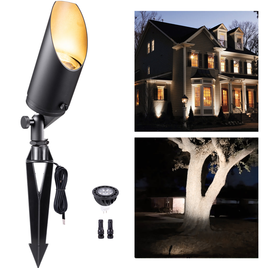 Gardenreet Stretchable Solid Brass Landscape Spotlight - Bronze/Black (2102)