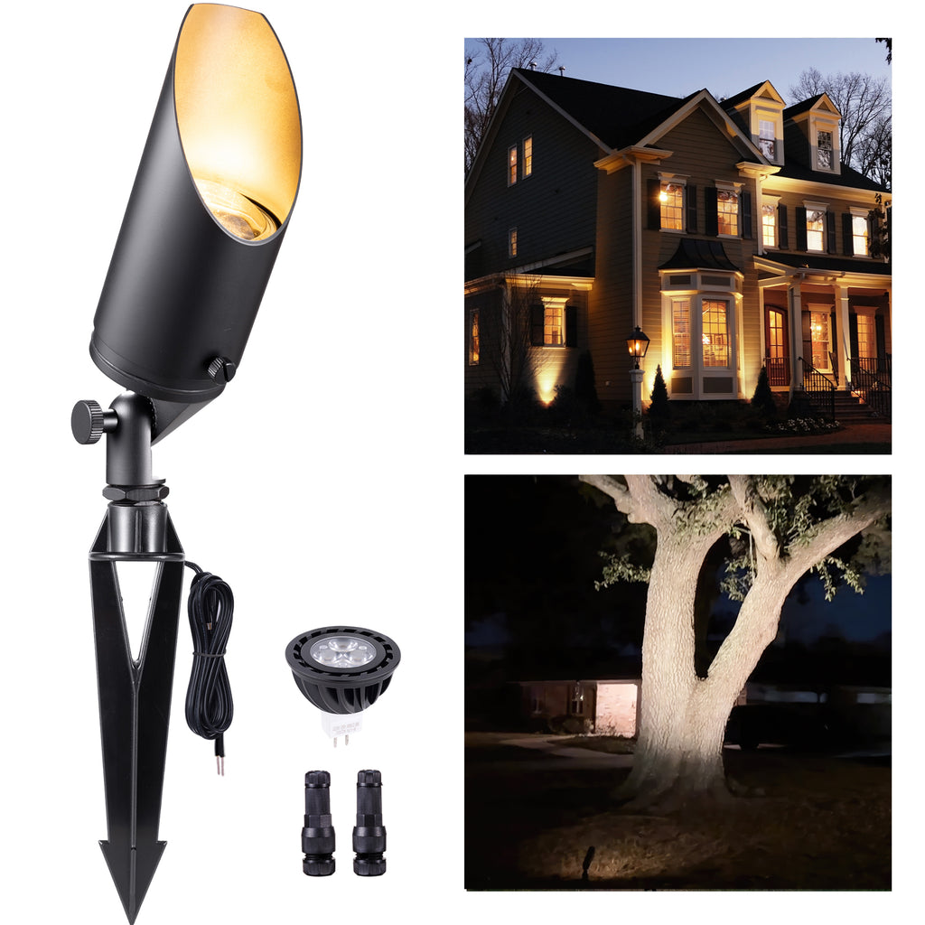 Gardenreet Stretchable Solid Brass Landscape Spotlight - Bronze/Black (2102)