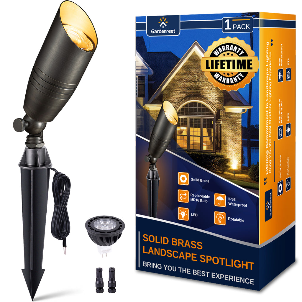 Gardenreet Waterproof Brass Spotlight