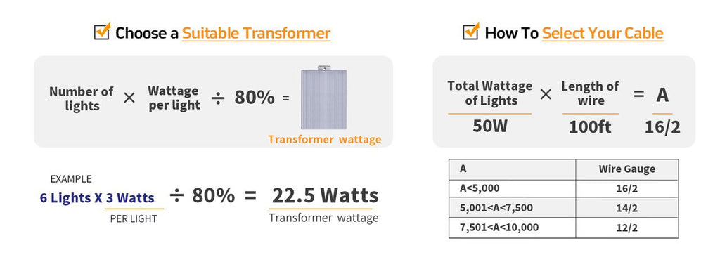 Solid brass path light installed on walkway, showing low-voltage wiring connected to a transformer.