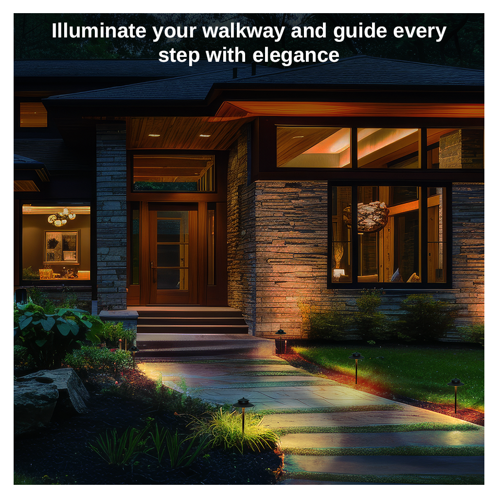 Led Garden Path Brass 12V Outdoor LED Landscape Path Lights - Gardenreet Lighting