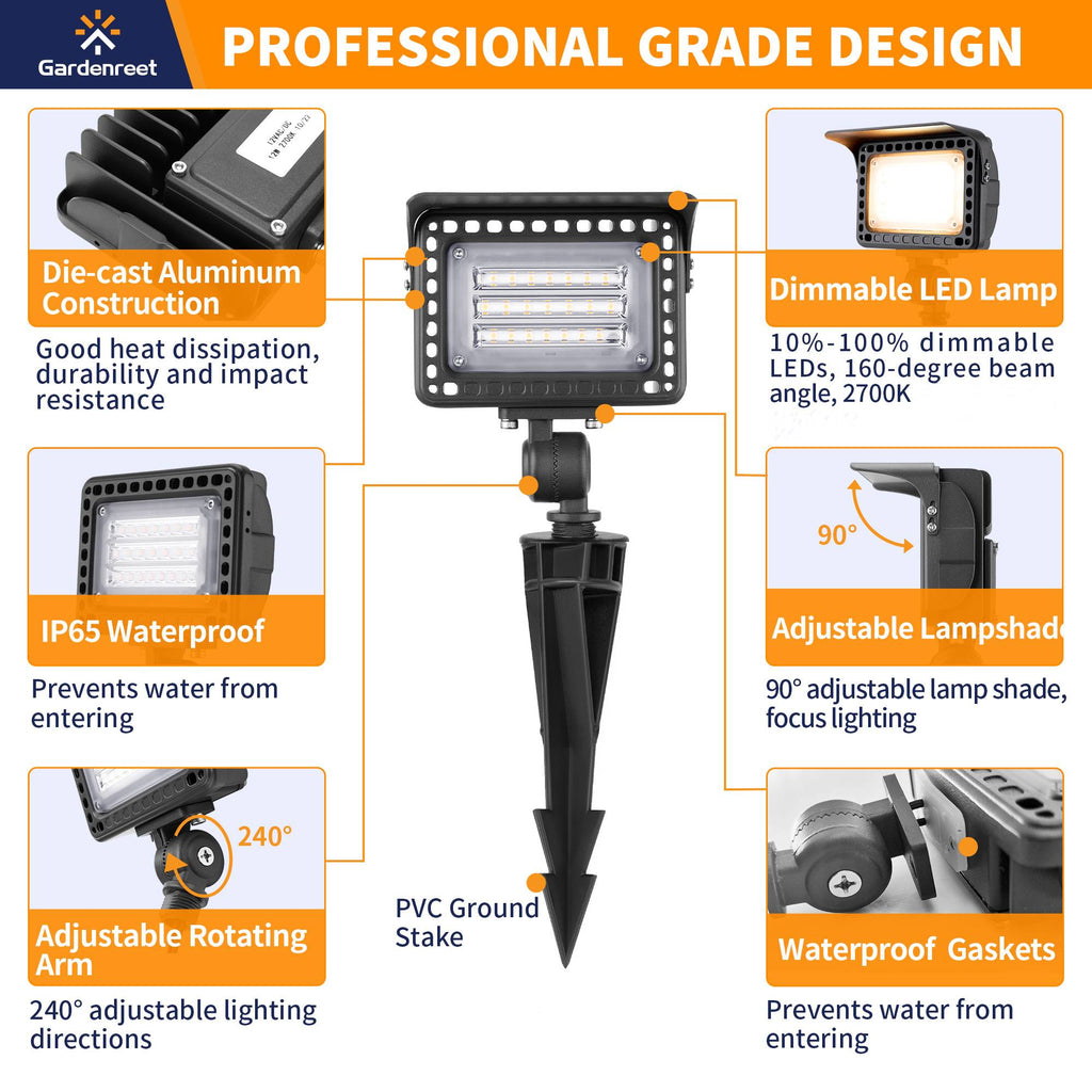 12v aluminum flood light
