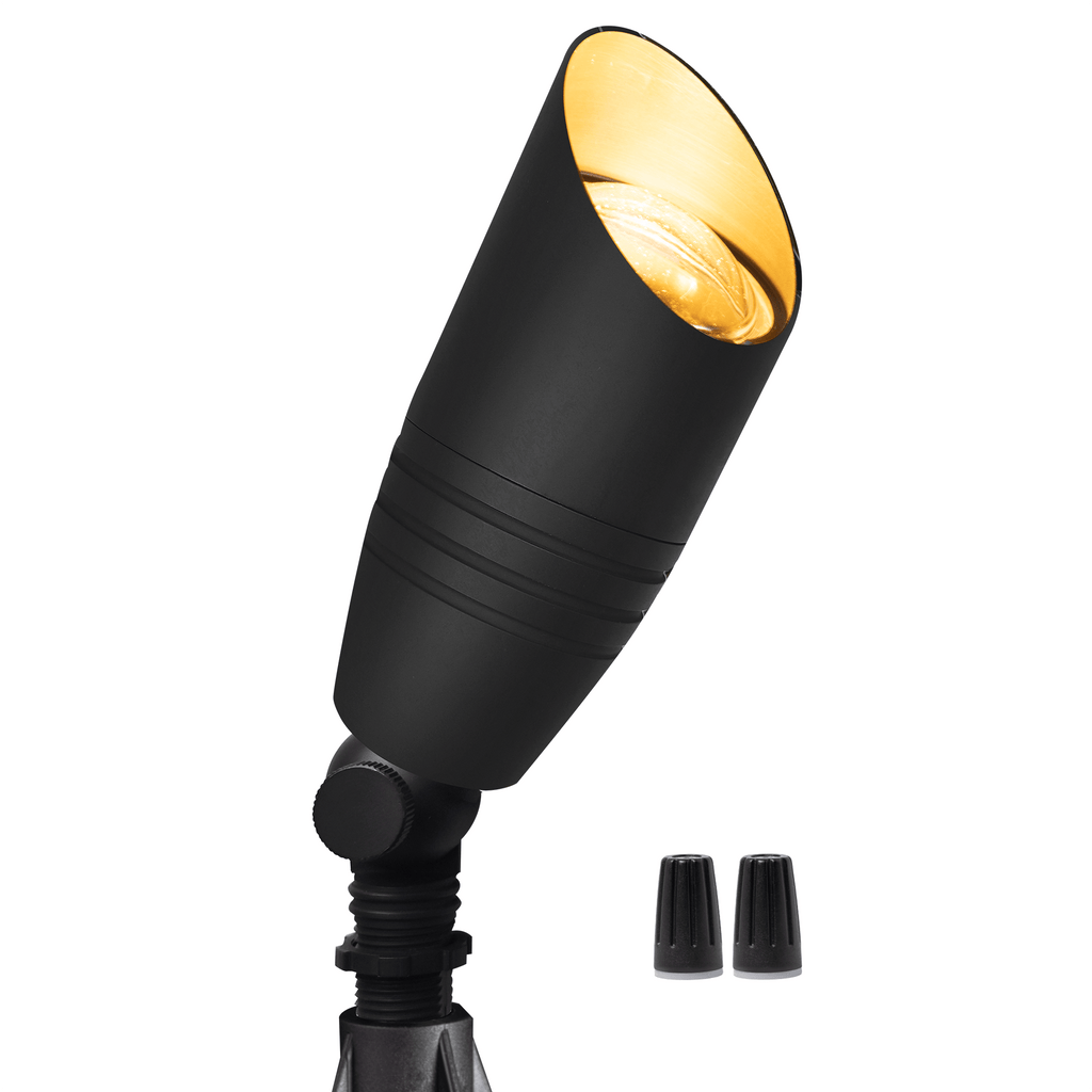 black brass landscape spotlight