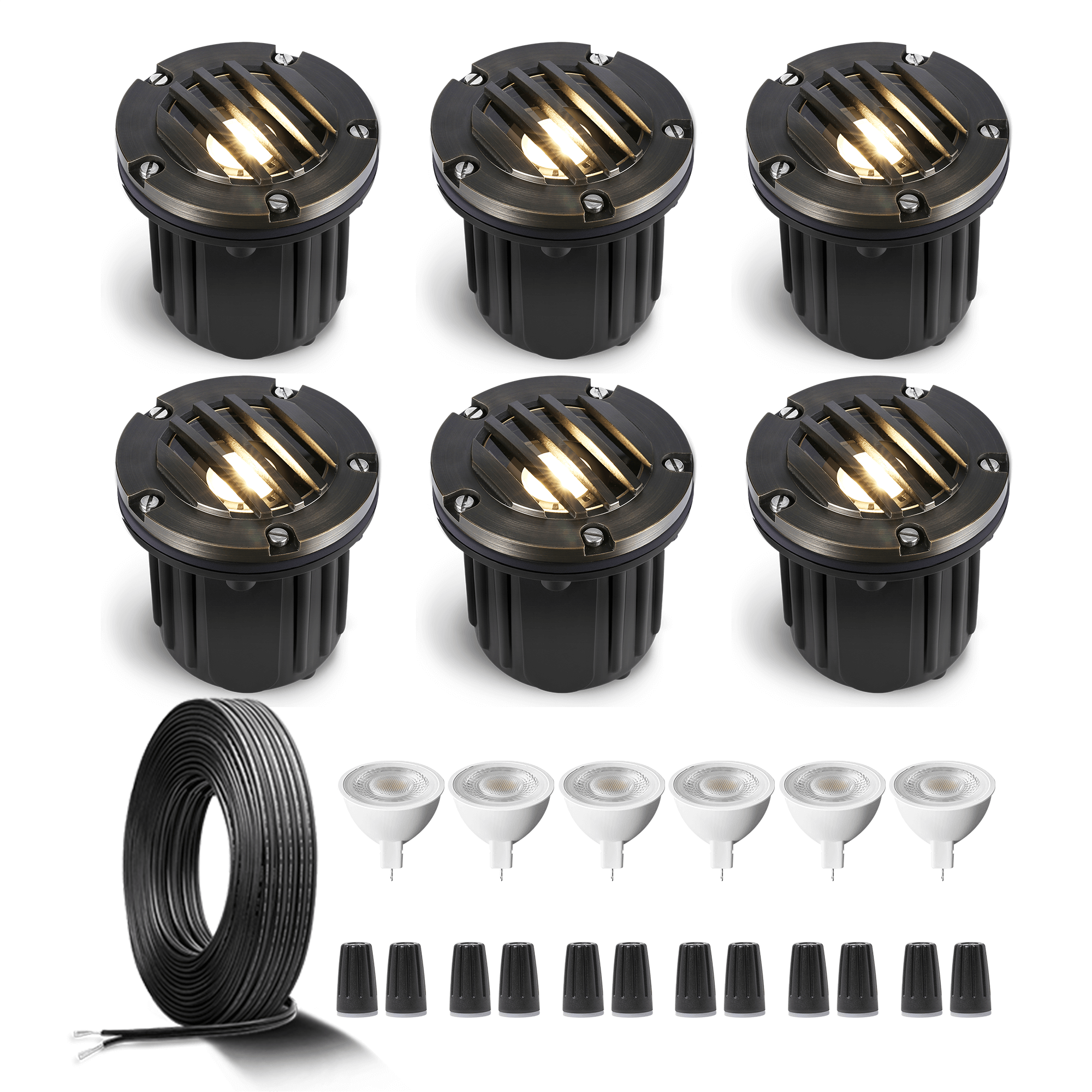 Outdoor Brass 12V Well Lights Kits Gardenreet Lighting