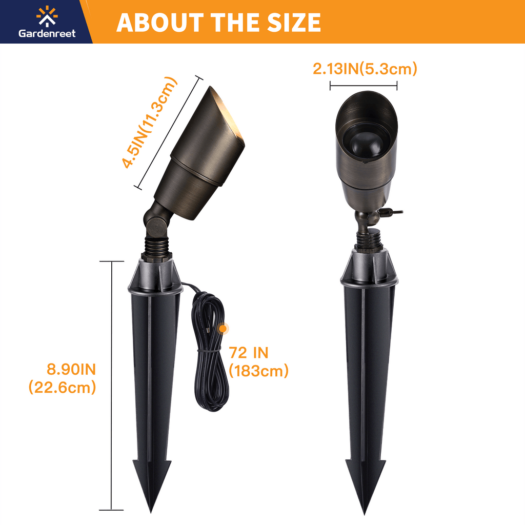 mini spotlight size