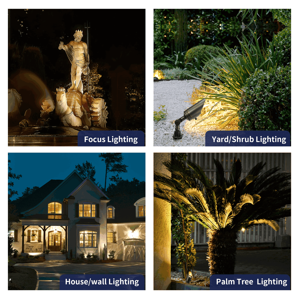 mini stretchable shroud spotlight for yard garden